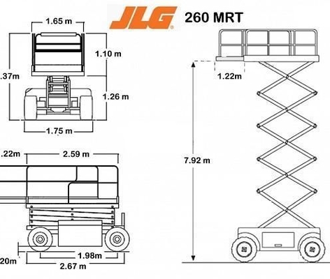Ножничные подъёмники JLG 260 MRT